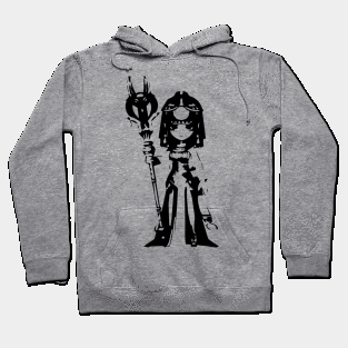 Desert queen minimal silhouette white Hoodie